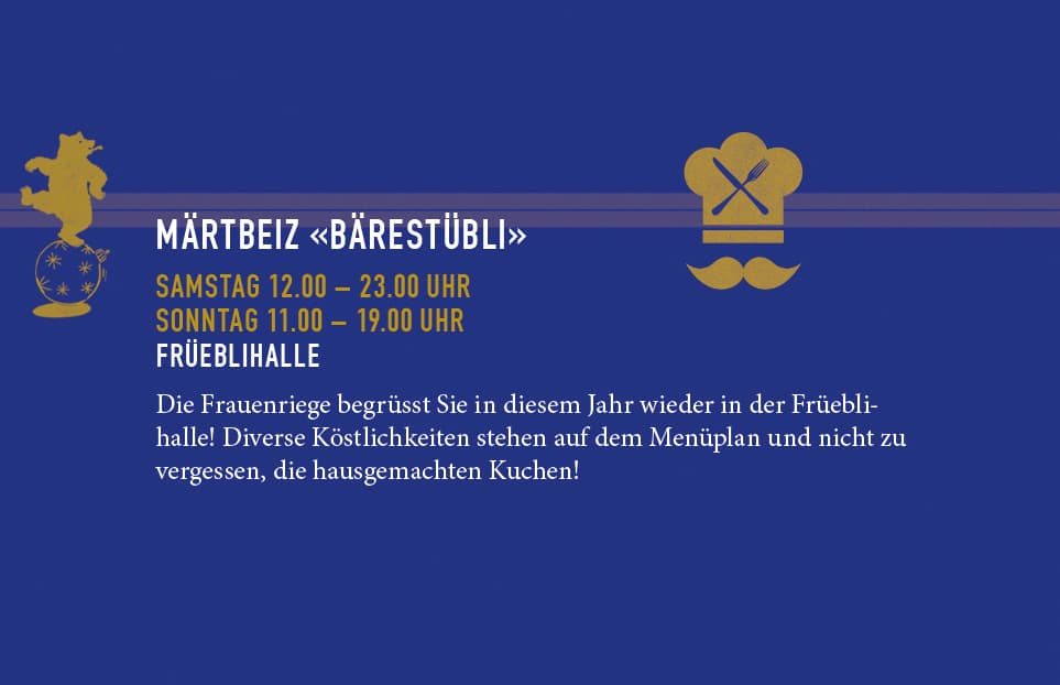 Attraktion: MÄRTBEIZ "BÄRESTÜBLI"