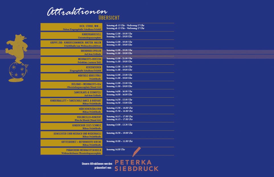 Unsere ATTRAKTIONEN in der Übersicht